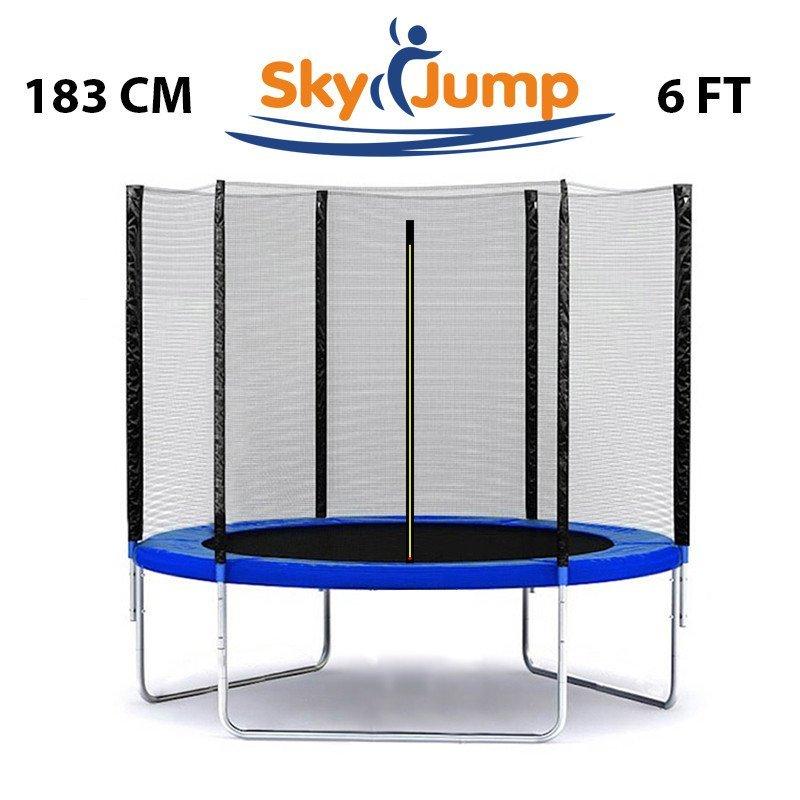 Батут SkyJump 183 см з захисною сіткою дитячий спортивний ігровий (6 фт)