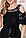 Чорне літнє плаття з льону розміри 42-54 "Лінда", фото 2