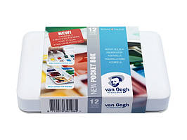 Фарби акварельні Royal Talens Van Gogh Pocket box набір 12кол. (8712079341107)