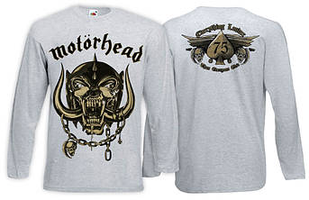 Футболка довгий рукав MOTORHEAD Everything Louder меланжева, фото 2