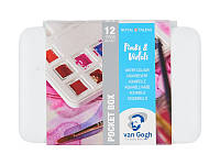 Фарби акварельні Royal Talens Van Gogh Pocket box PINKS & VIOLETS набір 12кол. (8712079422813)