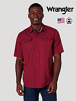 Рубашка шведка мужская Wrangler® / 100% хлопок / Бордово-красная / Оригинал из США М (48-50)