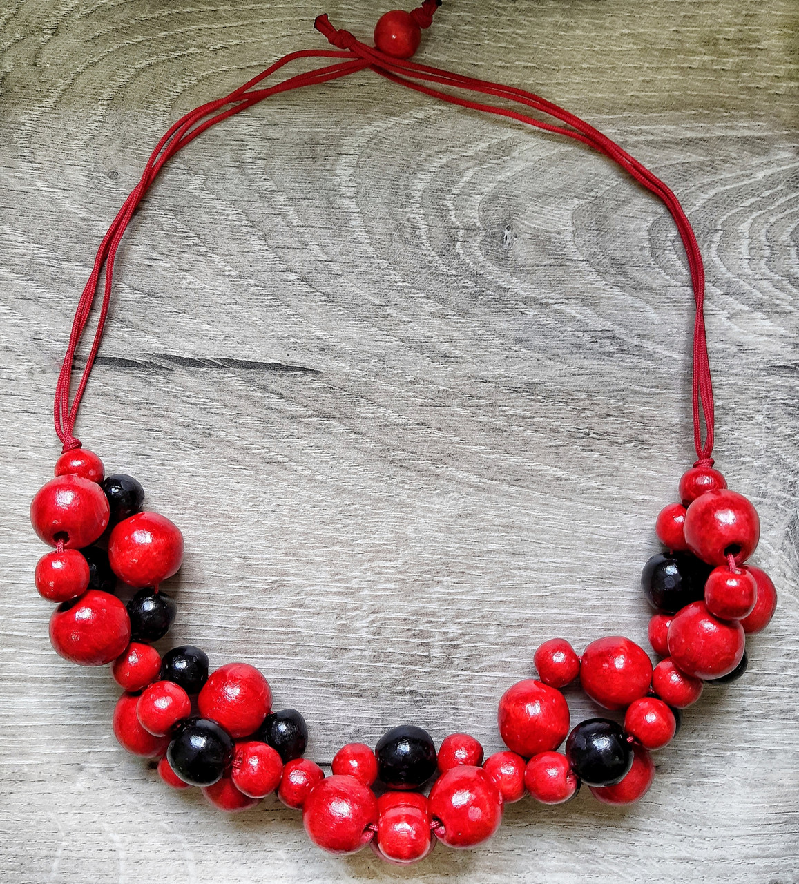 Намисто Грона. Червоно-чорні., фото 1