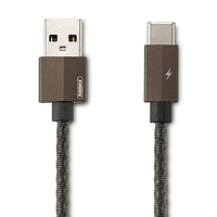 Кабель у металевому обплетенні Type-C Remax Gefon Series RC-110a Чорний