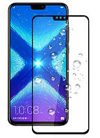 Гнущееся Защитное 5D cтекло Nano Flexible для Huawei Honor 8X | Полное покрытие (Черный) | Хуавей