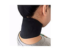 Шийний бандаж з турмаліном Self heating neck guard band Чорний, фото 5
