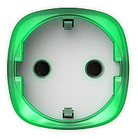 Радіокерована розумна розетка з лічильником енергоспоживання і захистом від перевантаження Ajax Socket, White, фото 1
