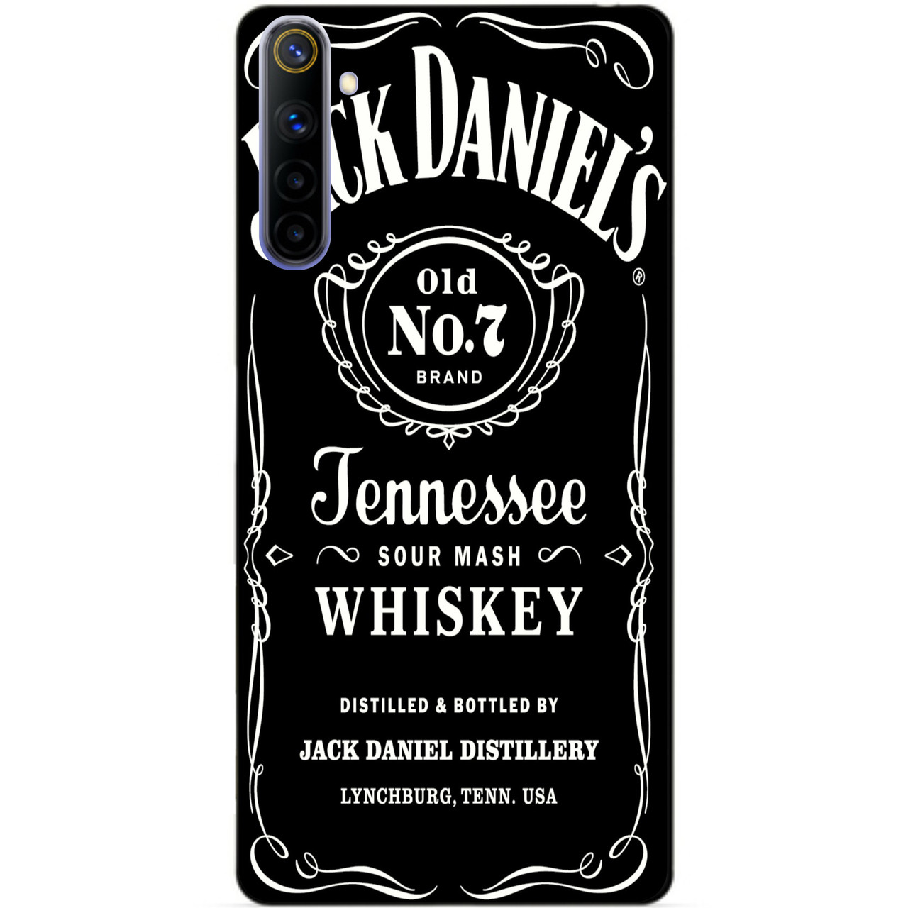 Силіконовий чохол бампер для Realme 6 з малюнком Jack Daniels