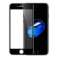 Гнущееся Защитное 5D cтекло Flexible для Apple iPhone 7 Черный|Полное покрытие|айфон 7