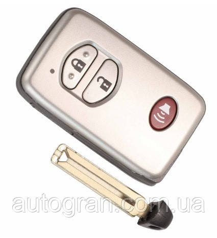 Корпус смарт ключа Toyota Prius Highlander LC200 LC150 2+1 кнопки, фото 1