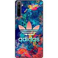 Силіконовий чохол бампер для Realme 6 з малюнком Adidas