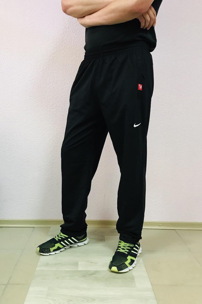 Чоловічі спортивні трикотажні штани Nike розміри 46-54 норма без манжету ростовання чорні
