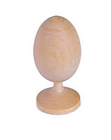 Деревянное яйцо на подставке 8 см | заготовка для пасхальных яиц | под декорирование | для росписи