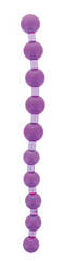 Анальний ланцюг Jumbo Jelly Thai Beads Carded, лаванда