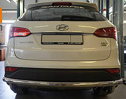 Захист заднього бампера Hyunda SantaFe (2012-) (одинарна) d60