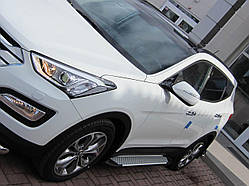 Пороги підніжки майданчик Can Oto стиль BMW для Santa Fe 2013+