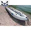 Байдарка надувна Ладья ЛБ-450У двомісна Базова Турист надувний каяк для гладкої води, фото 9