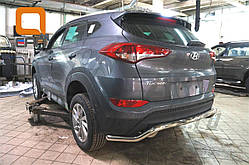 Захист заднього бампера Hyundai Tucson (2015-) (хвиля) d60