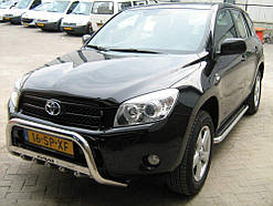 Кенгурятник дуга передня з грилем Can otomotiv для Toyota Rav 4 06-10