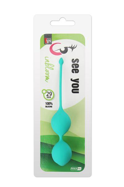 Вагінальні кульки побачили вас у Bloom Duo Balls 29 мм зелений