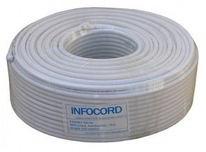 Кабель коаксіальний Infocord F690BV white (100м)