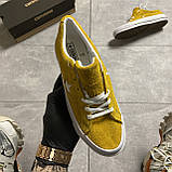 Жіночі кеди Converse One Star Premium Suede Yellow, жіночі кеди конверс ван преміум стар, фото 2