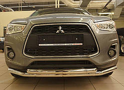 Захист переднього бампера Mitsubishi ASX 2010+ (подвійне) 60/60