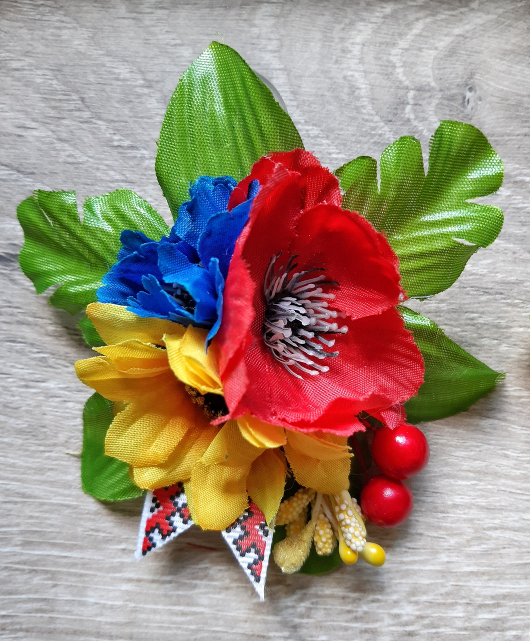 Заколка для волосся Польова кольорова, фото 1