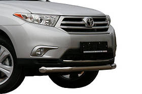 Захист переднього бампера Toyota Highlander (Тойота Хайлендер) (2010-2013) (одинарна) d 60