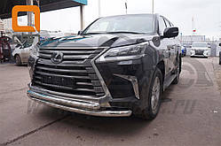 Захист переднього бампера Lexus LX (2015-) (подвійна) d70/60