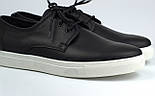 Чоловіче взуття великих розмірів батальне кросівки кеди шкіряні чорні Rosso Avangard Slipy Black&White BS, фото 8