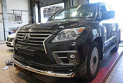 Захист переднього бампера Lexus LX570 Sport (одинарна) d 70