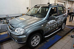 Алюмінієві Пороги для Chevrolet Niva 2008+