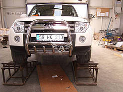 Кенгурник із написом високий Can otomotiv для Mitsubishi Pajero Wagon