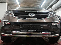 Захист переднього бампера KIA Sportage 2010+ (подвійне) d 60/60