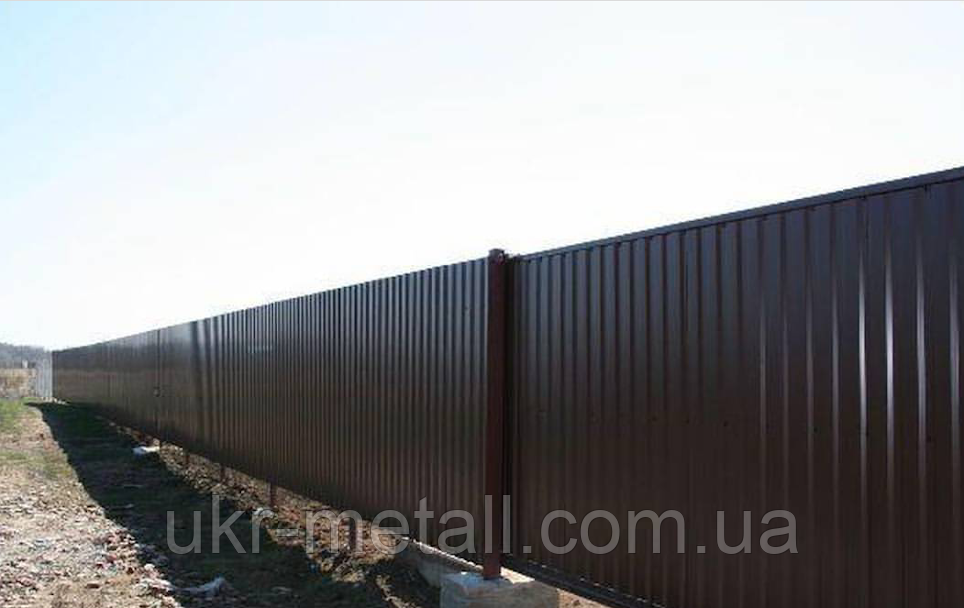 Забор из профнастила строительство, изготовление и монтаж с устройством фундамента под ключ - фото 6 - id-p960865635