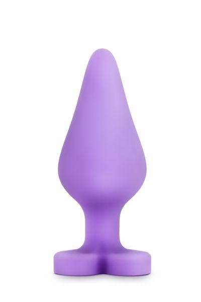 Анальная пробка PLAY WITH ME CANDY HEART FUCK ME PURPLE, фото 1