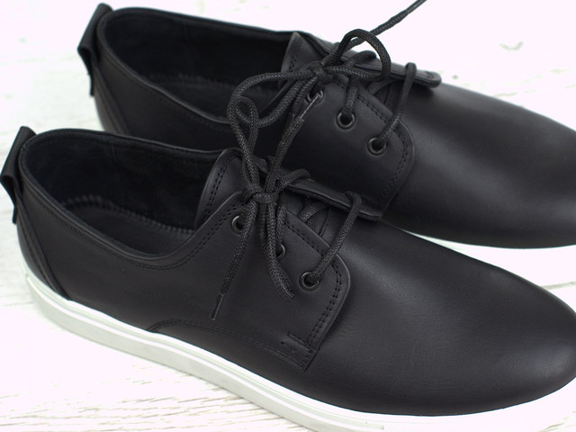 Rosso Avangard OrigSlipy Black&White BS Мужская обувь больших размеров кроссовки слипоны черные кожаные Rosso Avangard OrigSlipy Black&White BS