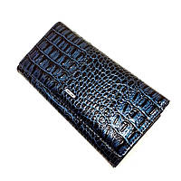 Гаманець, синій, шкіра лакована Арт.B826-12 Balisa (Китай) (Класичний жіночий синій гаманець з лакованої шкіри з металевої монетницею всередині), фото 1