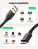 Кабель для заряджання та передавання даних Ugreen USB 3.0 AM/micro USB 3.0 1M Black (US130), фото 6