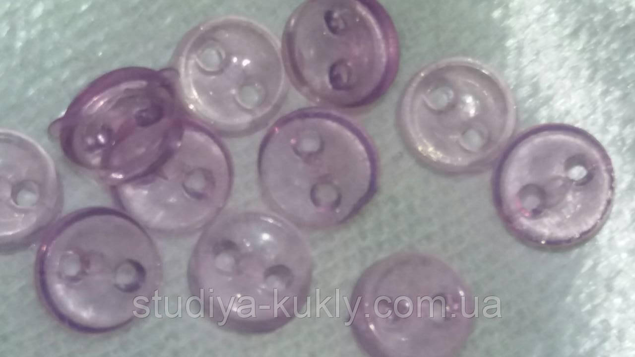 Гудзик для ляльок міні 5 мм. Прозорі. №П4, фото 1