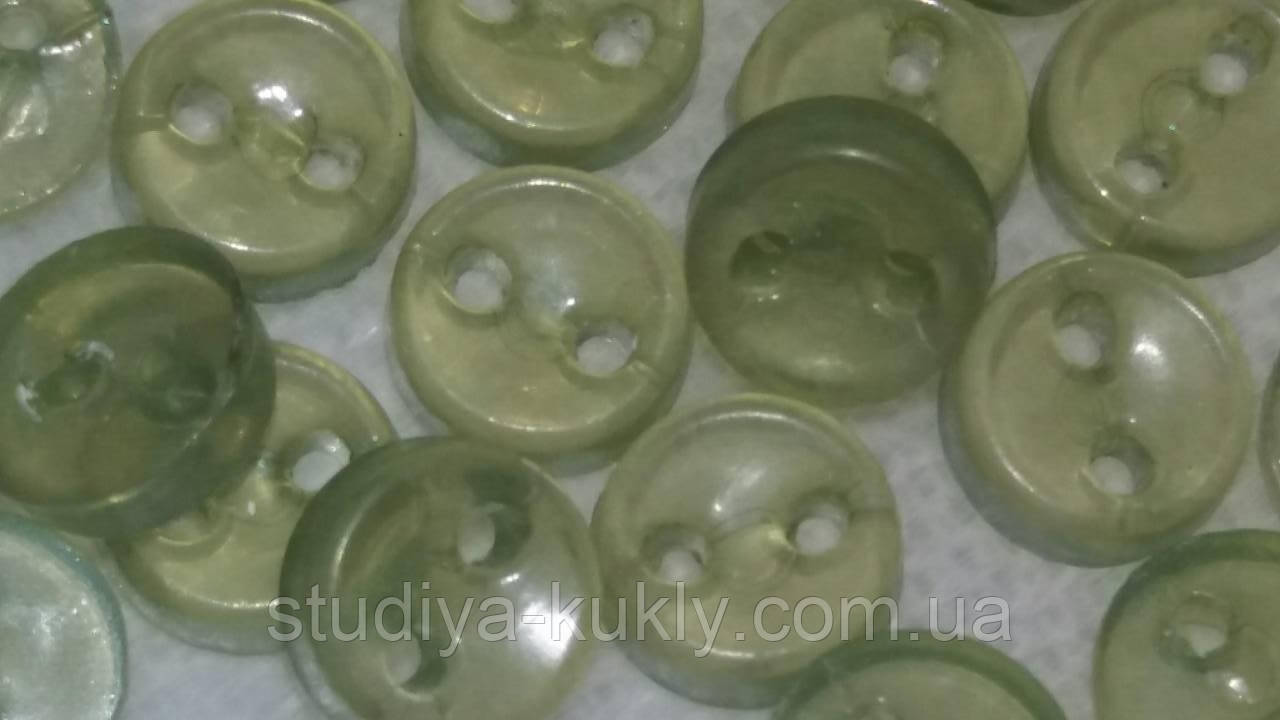 Гудзик для ляльок міні 5 мм. Прозорі. №П1, фото 1