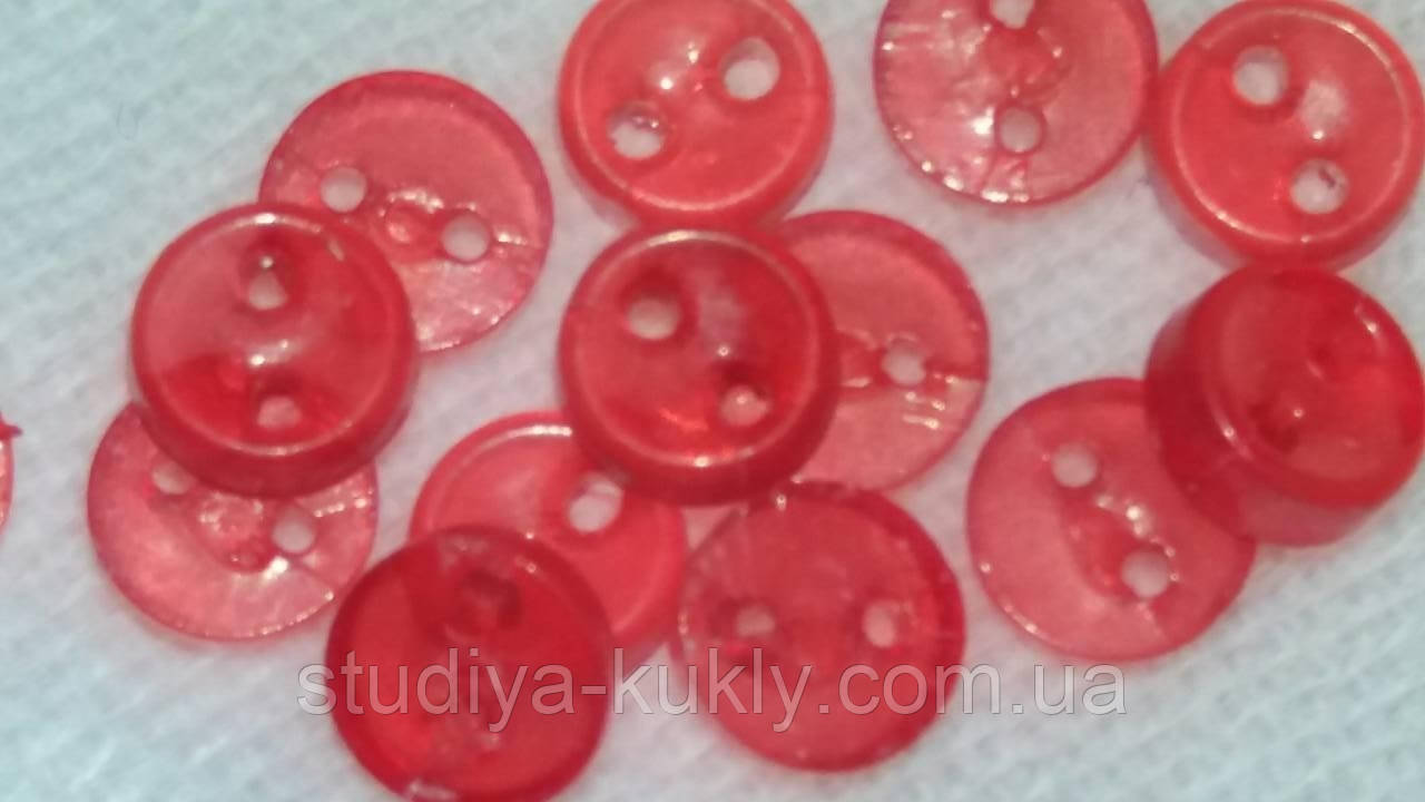 Гудзик для ляльок міні 5 мм. Прозорі. №П5, фото 1