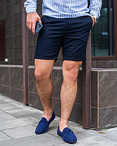 Чоловічі чорні шорти з льону S M L XL, фото 3