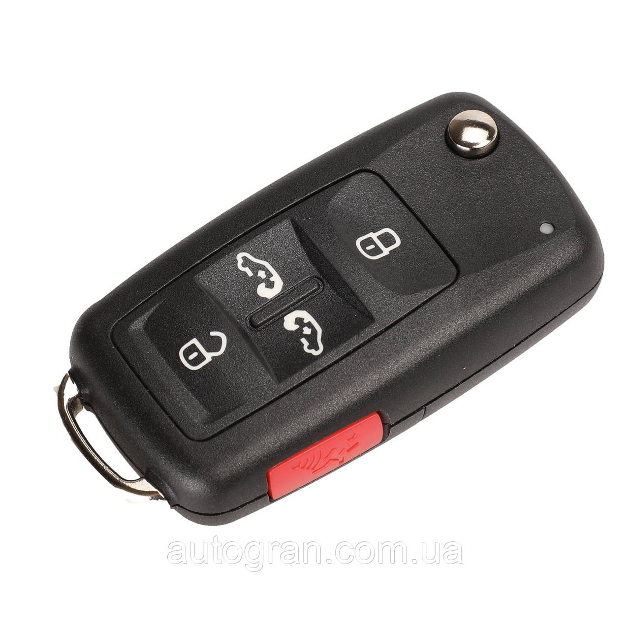 Корпус викидного ключа Volkswagen Skoda Seat 4+1 кнопки, фото 1