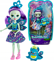 Лялька Енчантималс Павича Петтер і вихованець павич Флеп Enchantimals Patter Peacock Doll FXM74