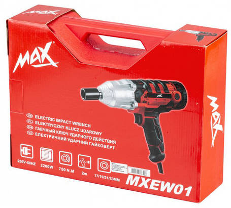 Гайковерт ударний електричний Max MXEW01 750Nm, фото 1