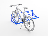Велопаровка «ДУГА» з год/металу на 6 велосипедів із порошковим фарбуванням, фото 2
