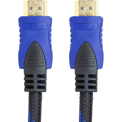 Відео кабель PowerPlant HDMI - HDMI, 1.5 м, позолочені конектори, 1.3 V, Nylon, фото 2