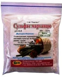 Добриво Сульфат марганцю, 120 г, ОВІ